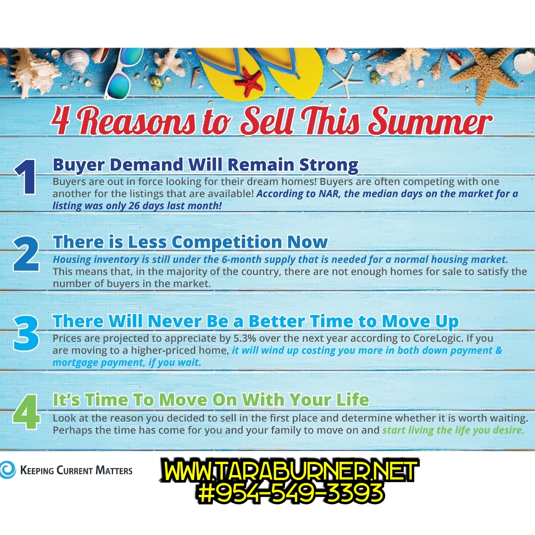 4 reaons to sell your house this summer